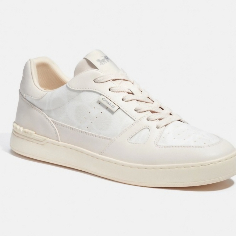Coach Off-White Mens Coach Clip Court Sneakers. Size 9D